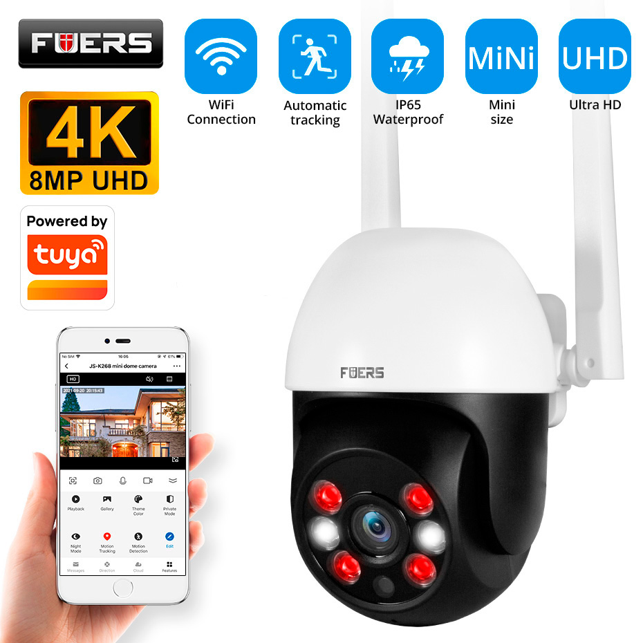 Smart Home Camera Ezviz - Kamera IP Fuers 8MP 4K Zewnętrzna
