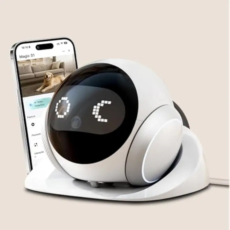 Smart Home Video - Przenośny wewnętrzny robot-kamera dla zwierząt z