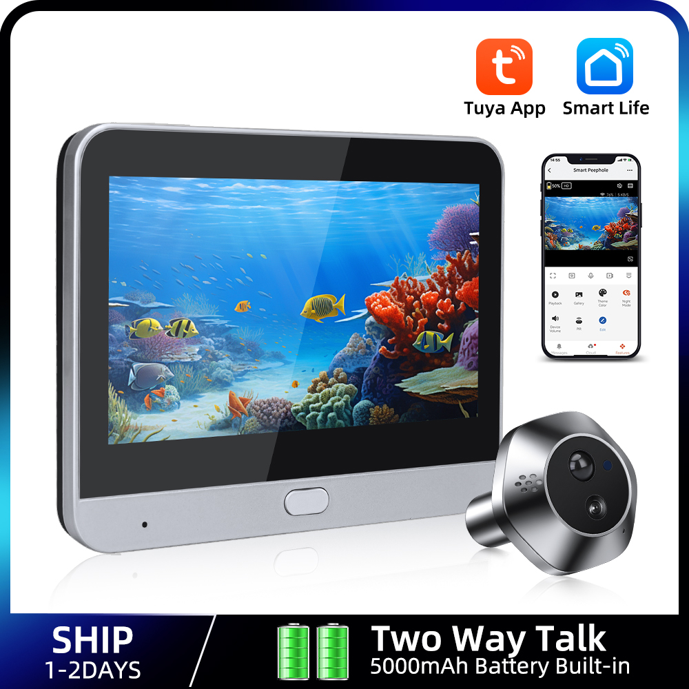 Smart Home Video - 1080P WiFi wizjer Tuya inteligentny wizjer