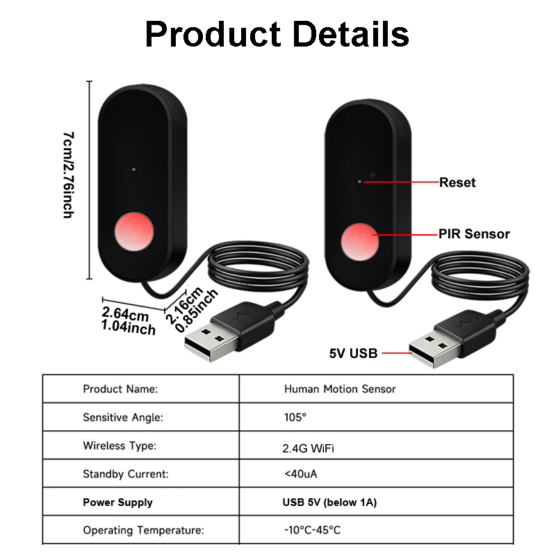 Czujnik ruchu Tuya WiFi PIR, d – Smart Home Wiser recenzja i cena