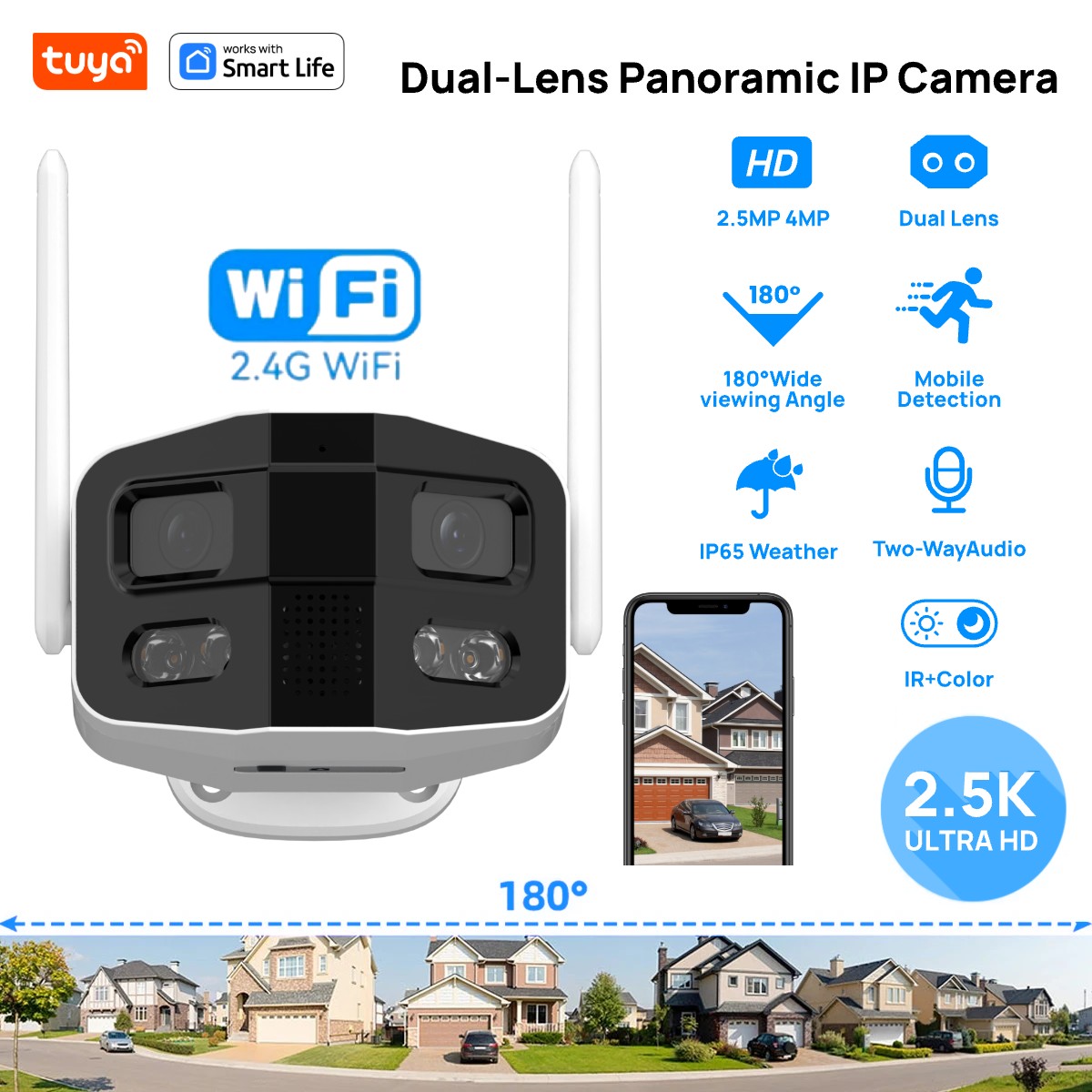Tuya Smart 4MP 2.5K Dual-Lens  – Smart Home Camera Ezviz recenzja i cena