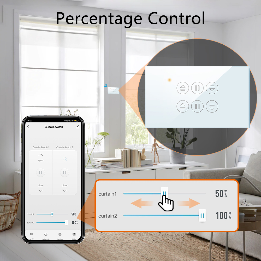 QCSMART WiFi podwójna kurtyna  – Universal Remote Smart Home recenzja i cena